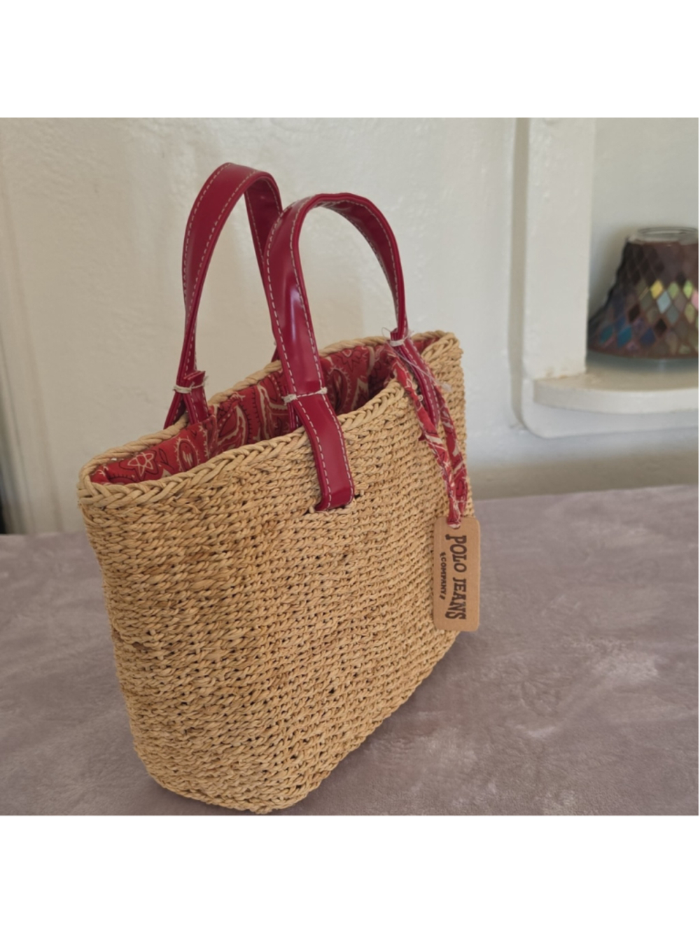 Ralph Lauren Women Polo Jeans Basket Bag Limited Edition VHTF Designer Collectio - Picture 3 of 4
